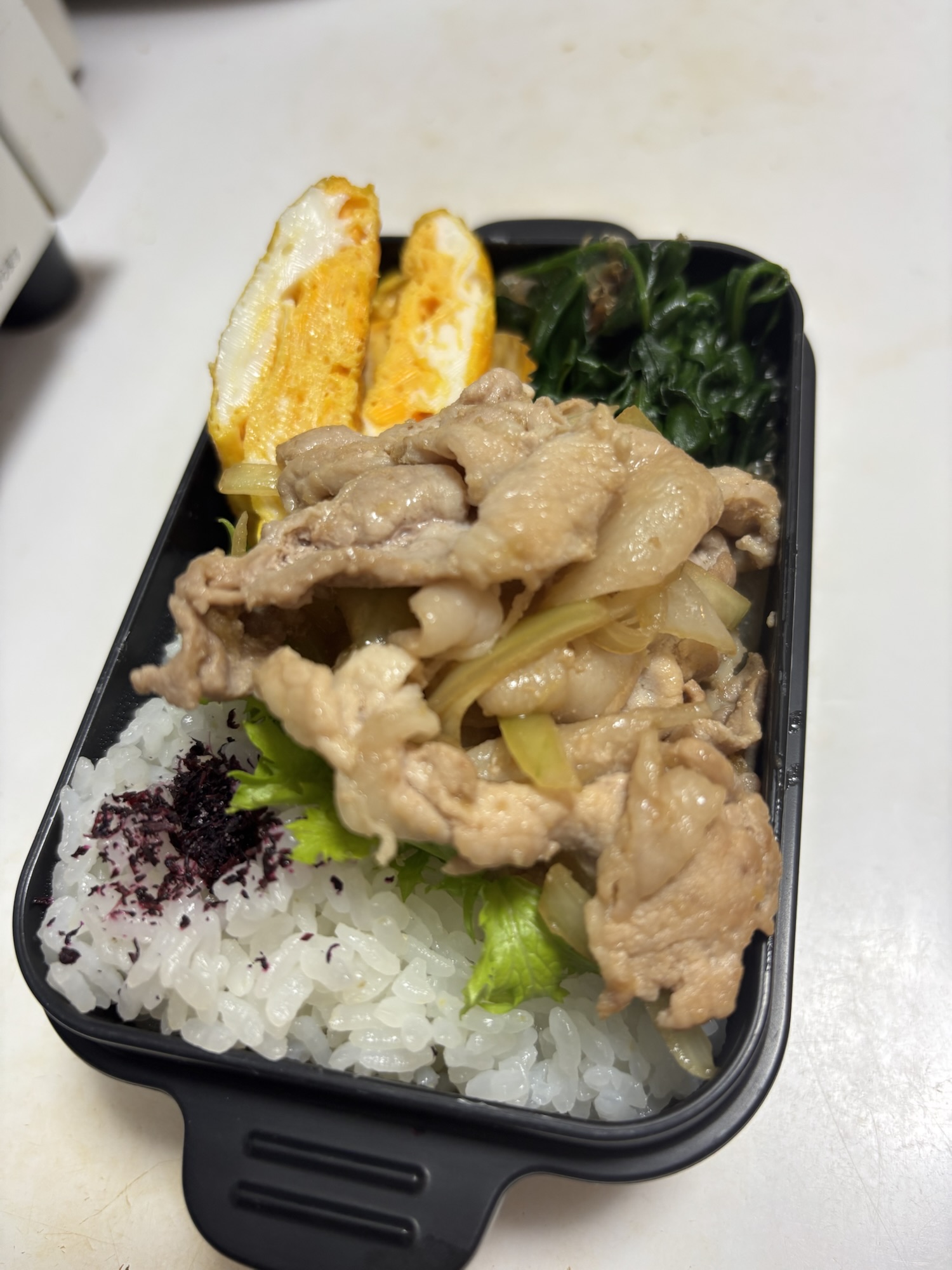 生姜焼き【地味弁】